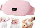 Heating Pad for Period Cramps, Cordless Rechargeable Wearable Heating Belt with Massage Vibration, 5 Heat Levels, Auto Shut-Off, Soft Flannel Comfort